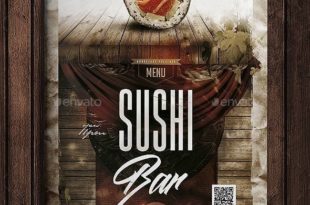mẫu menu sushi