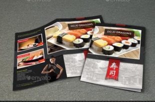 Mẫu menu sushi đẹp