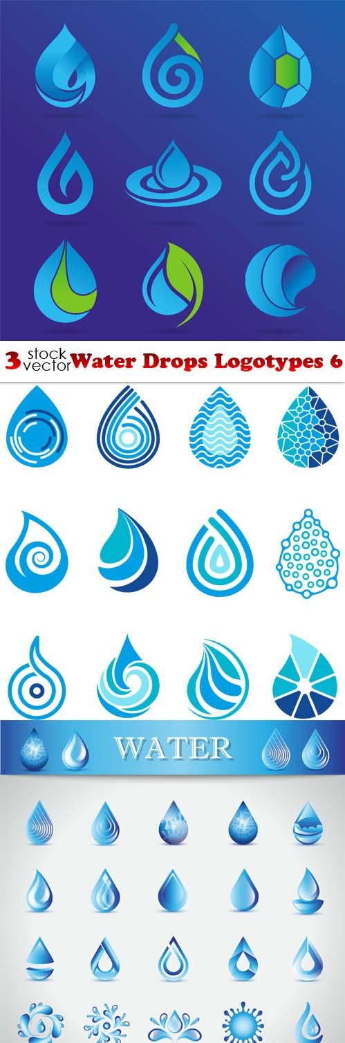 Bộ sưu tập logo giọt nước - graphics.vietnamprinting.com