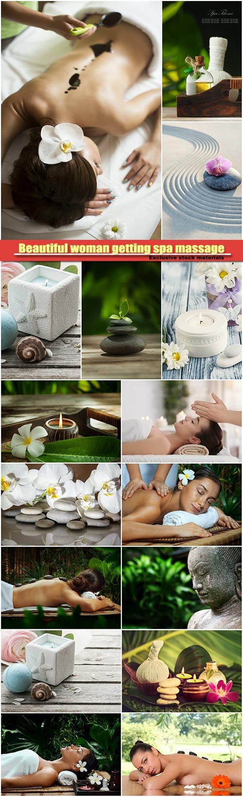 Hình ảnh chất lượng cao (stock) cô gái massage, làm đẹp trong spa ...